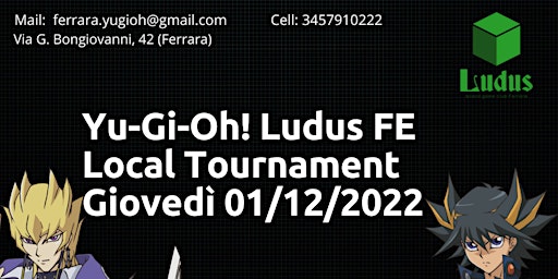 Yu-Gi-Oh! Local Tournament Giovedì 01/12/2022
