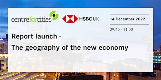 Online report launch - the geography of the new economy