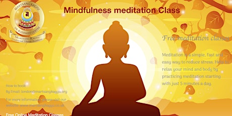 Free Online Classes -Mindfulness for Mental Health and Wellbeing
