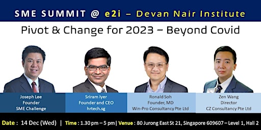 SME Summit @ e2i - Devan Nair Institute