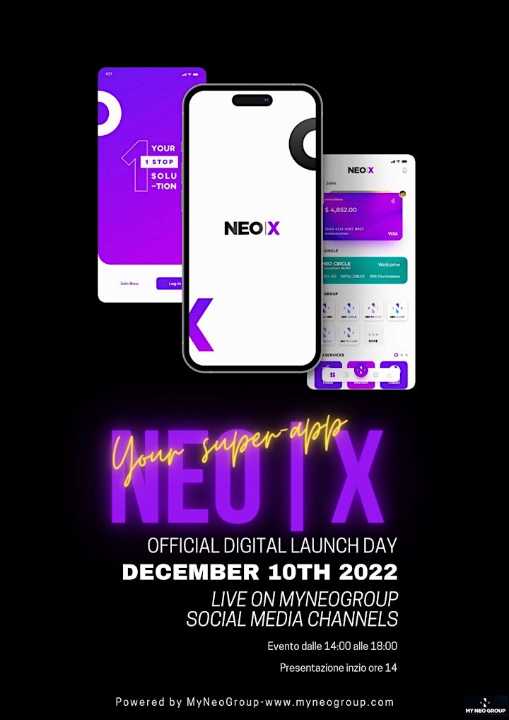 Immagine Official European Launch of the NEO X Super App