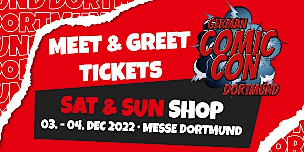 German Comic Con Dortmund - MEET & GREETS