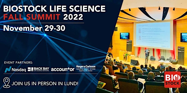 BioStock Life Science Summit 2022, November 29-30