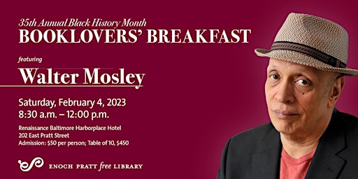 Booklovers' Breakfast featuring Walter Mosley