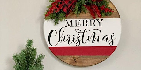 Round Christmas Sign (Tiffin)