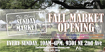 The Shores Sunday Market @ Miami Shores primary image