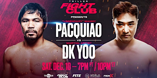 Manny Pacquiao vs. DK Yoo. Free Old Time Lager!!