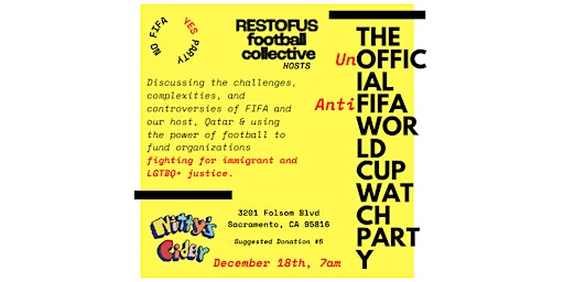 The UnOfficial AntiFIFA World Cup Watch Party