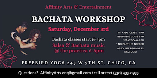 Bachata Dance Workshop @ Freebird Yoga in Chico CA