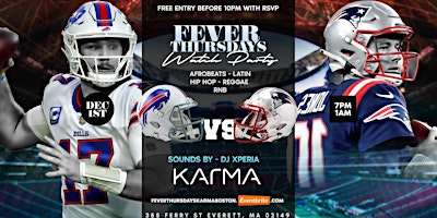Watch Party @ Fever Thursdays Everyone FREE before 10pm at Karma Boston