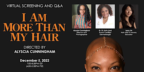 Screening and Director's Q&A: I AM MORE THAN MY HAIR