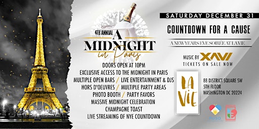 4th Annual Midnight in Paris- Countdown For A Cause
