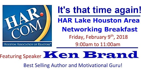  HAR Networking Breakfast-Lake Houston Area primary image