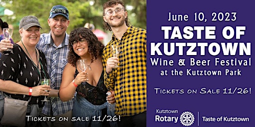 2023 Taste of Kutztown Wine & Beer Festival