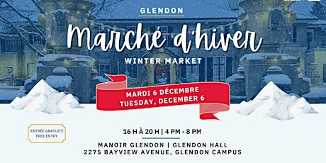 Glendon Campus Marché d'hiver (Winter Market)