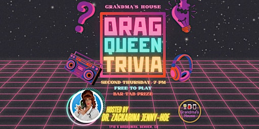 Hauptbild für FREE Drag Queen Trivia at Grandma's House