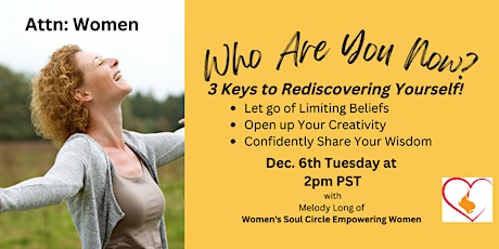 Who Am I NOW? 3 Keys to Re-Discovering Yourself!