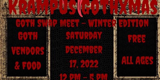 Krampus GothXmas Winter Goth Swap Meet