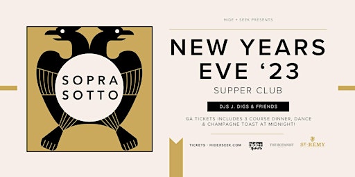 SUPPER CLUB NEW YEARS '23 AT SOPRA SOTTO