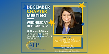 AFP ICON: Lessons Learned Plus Year-End Fun!