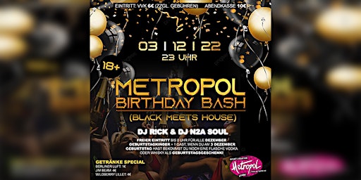 Metropol Birthday Bash | Metropol Stade | DJ R!CK | Geburtstagskinder