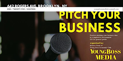 Primaire afbeelding van Pitch Your Business Brooklyn