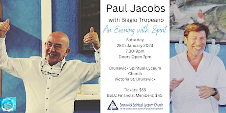 An Evening with Spirit with Paul Jacobs and Biagio Tropeano primary image