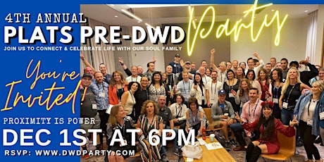 4th Annual PLATS PRE-DWD Party - PRIVATE EVENT -