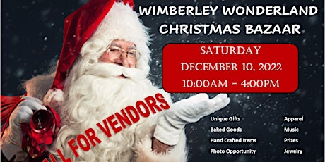 VENDOR CALL - Over the Hills Wimberley Wonderland Christmas Bazaar