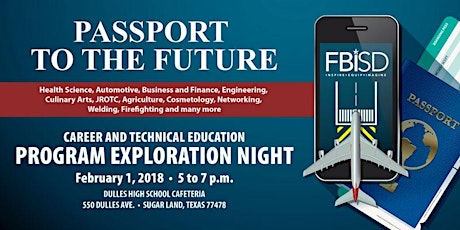 RESCHEDULED Passport to Your Future - CTE Program Exploration Night primary image