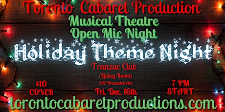 Musical Theatre Open Mic Night