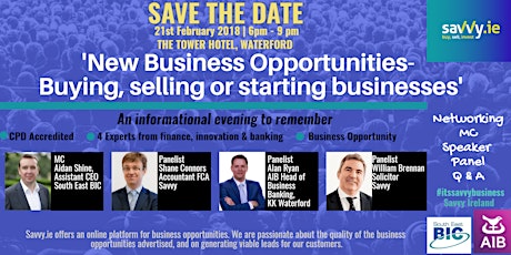 'New business opportunities – buying, selling or starting businesses' primary image