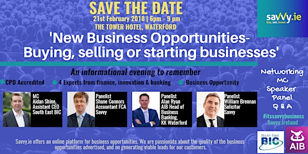 'New business opportunities – buying, selling or starting businesses'