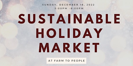 2nd Annual Sustainable Holiday Market