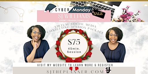 Cyber Monday Sale!!: Virtual Social Media Consulting Session Package