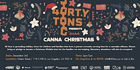 Canna Christmas - Charity Give Back Event