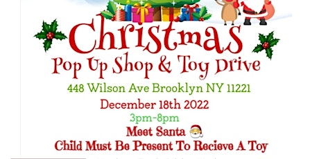 Christmas Pop Up Shop And Toy Drive