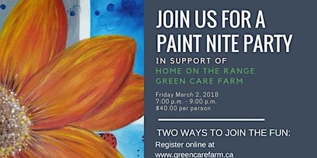 Paint Nite Fundraiser for Home on the Range primary image