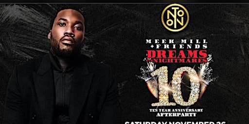Meek Mill & Friends: Concert Afterparty @ Noto Philly November 26.