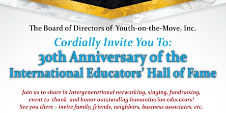 30th Anniversary of Educators' Hall of Fame Celebration
