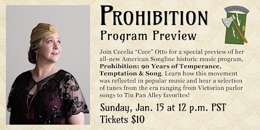 Imagem principal do evento Prohibition Program Preview