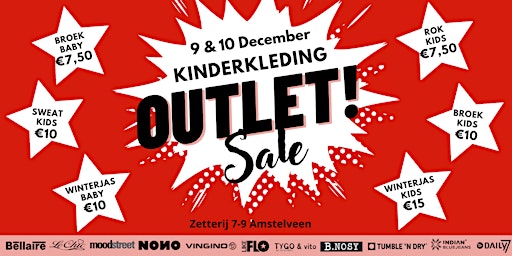 Outlet Kinderkleding wintercollectie  Sale  | 9 & 10 december