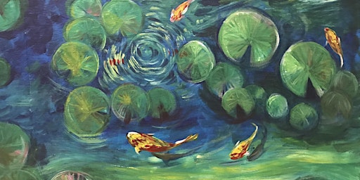 Sip n Paint Sat Arvo 4pm @Auckland City Hotel - Water Lily & Koi!