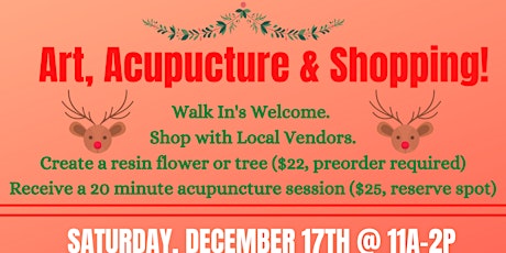 Art, Acupuncture and Shopping!
