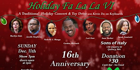Holiday FaLaLa XVI Concert & Toy Drive Benefit