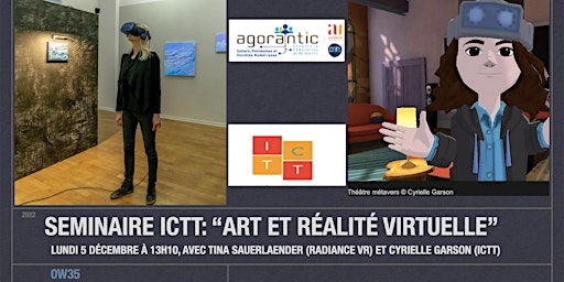 Séminaire ICTT « art et réalité virtuelle » en partenariat avec la FR AGORA