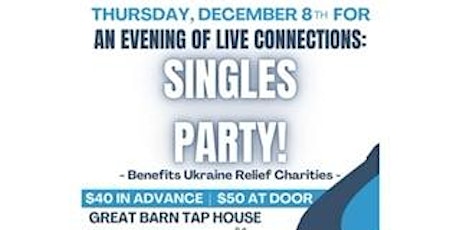 An evening of live connections: Singles Party