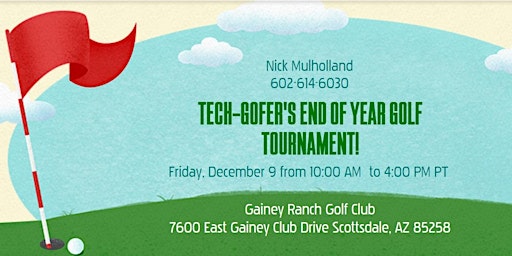 Tech-Gofer's End of Year Golf Tournament!