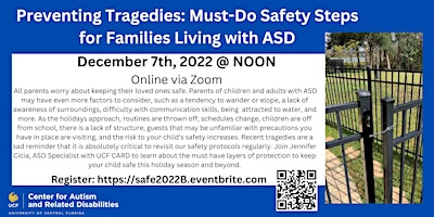 Preventing Tragedies: Must-Do Safety Steps for Families Living with ASD