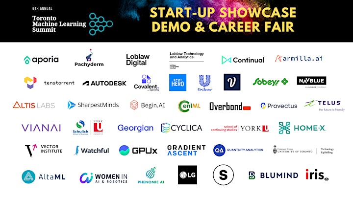 Toronto Machine Learning Summit: Start-up Showcase & Career Fair image